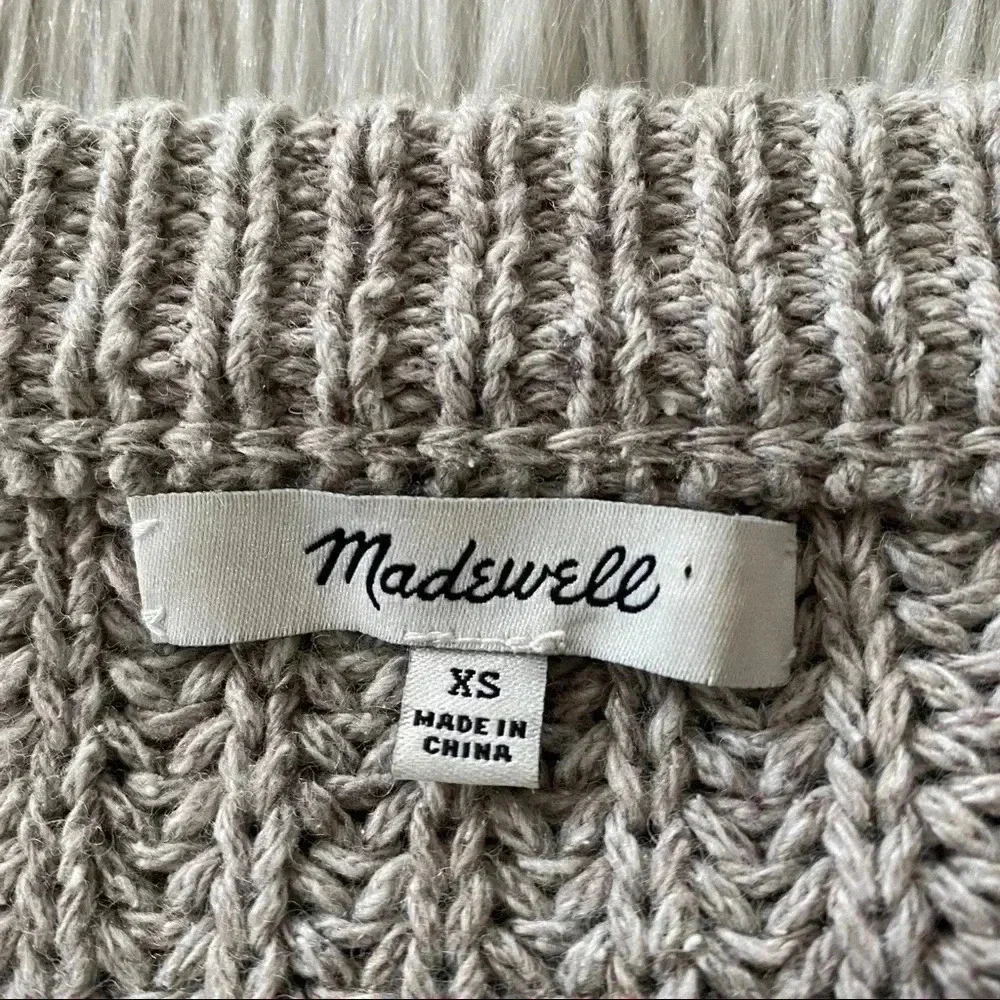 MADEWELL Pleat-Sleeve Pullover Sweater Size XS